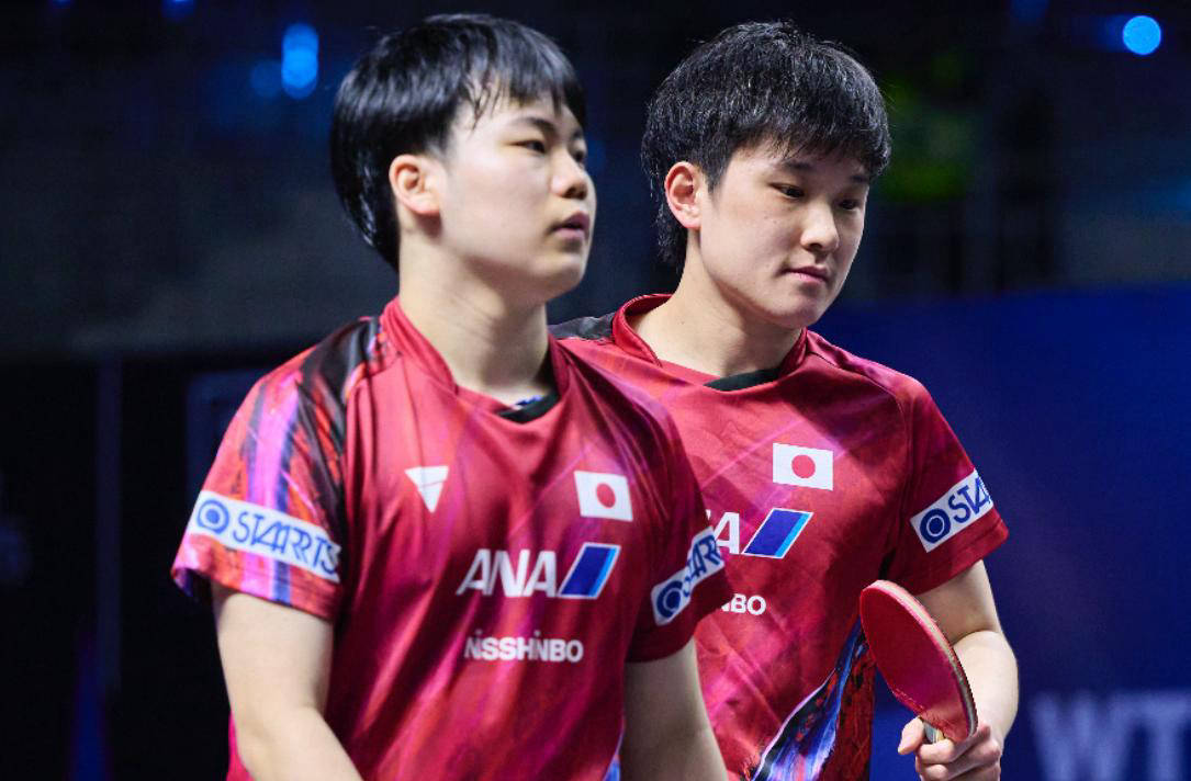 包含德国乒乓球队鏖战韩国乒乓球队，张本智和统治全场的词条